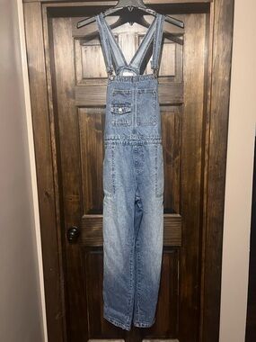 Celebrity Pink Light Blue Denim Overalls